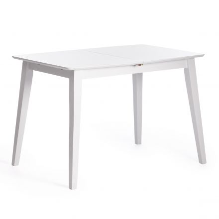 Подстолье обеденное DOBRIN ISABELLA дерево гевея, МДФ,  110+30 x 75 x 75см, Белый (White)