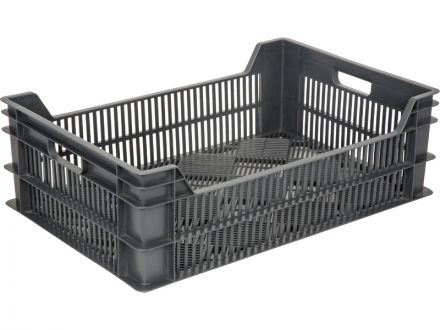 Ящик 600х400х200 перфорированный чёрный Ящик 600х400х200 перфорированный чёрный