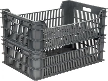 Ящик 600х400х200 перфорированный чёрный Ящик 600х400х200 перфорированный чёрный