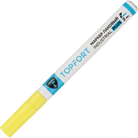 Маркер лаковый TOPFORT Industrial Plus 2 мм желтый Маркер лаковый TOPFORT Industrial Plus 2 мм желтый