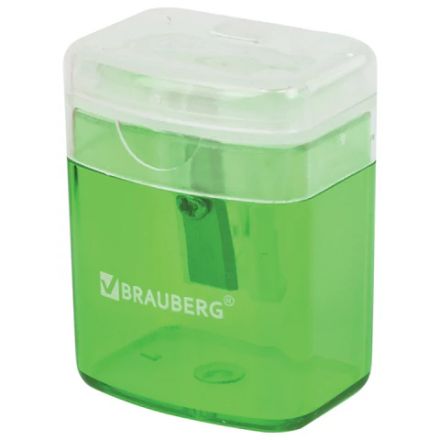 Точилка BRAUBERG "OfficeBox", с контейнером и крышкой, прямоугольная, в упаковке с подвесом, ассорти, 222494 Точилка BRAUBERG "OfficeBox", с контейнером и крышкой, прямоугольная, в упаковке с подвесом, ассорти, 222494