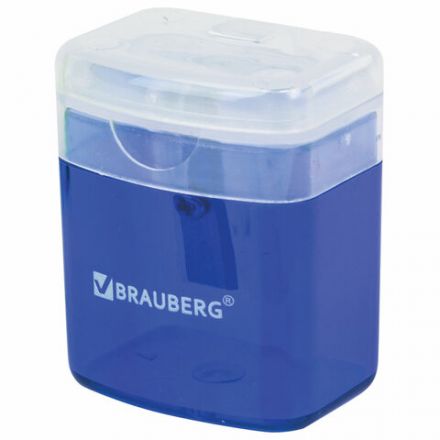 Точилка BRAUBERG "OfficeBox", с контейнером и крышкой, прямоугольная, в упаковке с подвесом, ассорти, 222494 Точилка BRAUBERG "OfficeBox", с контейнером и крышкой, прямоугольная, в упаковке с подвесом, ассорти, 222494