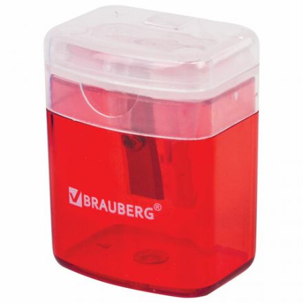 Точилка BRAUBERG "OfficeBox", с контейнером и крышкой, прямоугольная, в упаковке с подвесом, ассорти, 222494 Точилка BRAUBERG "OfficeBox", с контейнером и крышкой, прямоугольная, в упаковке с подвесом, ассорти, 222494