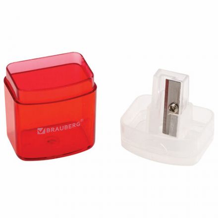 Точилка BRAUBERG "OfficeBox", с контейнером и крышкой, прямоугольная, в упаковке с подвесом, ассорти, 222494 Точилка BRAUBERG "OfficeBox", с контейнером и крышкой, прямоугольная, в упаковке с подвесом, ассорти, 222494