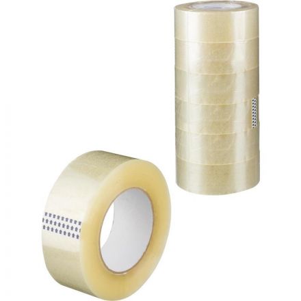 Клейкая лента упаковочная 48мм x 200м 40мкр прозрачная 6 шт/уп СПб Клейкая лента упаковочная 48мм x 200м 40мкр прозрачная 6 шт/уп СПб