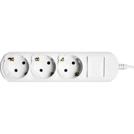 Удлинитель Power Cube 3р/1,5м без выкл 16А бел (PC-4-1,5M)