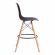 Стул барный Синди Бар Чаир/Cindy Bar Chair (мод.80-1) дерево бук/металл/пластик, 50х51х109см, черный 3010/ натуральный