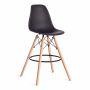Стул барный Синди Бар Чаир/Cindy Bar Chair (мод.80-1) дерево бук/металл/пластик, 50х51х109см, черный 3010/ натуральный