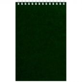 Блокнот Альт Офис 1 A5 60 листов зеленый в клетку на спирали (127х203 мм)
