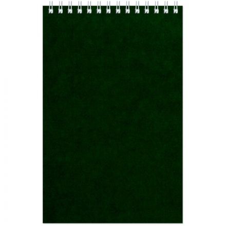 Блокнот Альт Офис 1 A5 60 листов зеленый в клетку на спирали (127х203 мм)