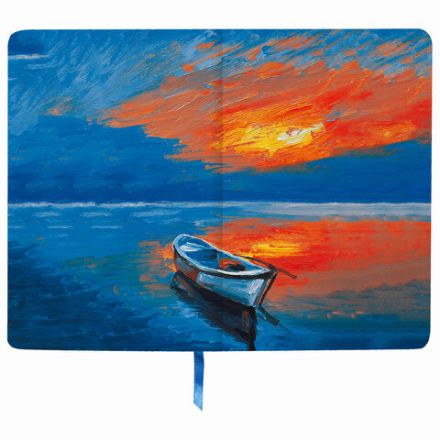 Ежедневник недатированный А5 (138х213 мм), BRAUBERG VISTA, под кожу, гибкий, 136 л., "Sunset at sea", 112041 Ежедневник недатированный А5 (138х213 мм), BRAUBERG VISTA, под кожу, гибкий, 136 л., "Sunset at sea", 112041