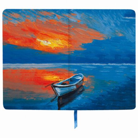 Ежедневник недатированный А5 (138х213 мм), BRAUBERG VISTA, под кожу, гибкий, 136 л., "Sunset at sea", 112041 Ежедневник недатированный А5 (138х213 мм), BRAUBERG VISTA, под кожу, гибкий, 136 л., "Sunset at sea", 112041