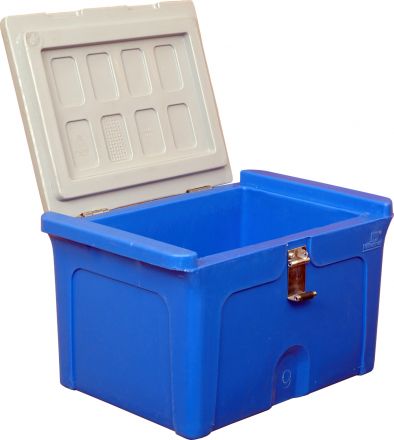 Контейнер 500х335х303 мм синий с крышкой