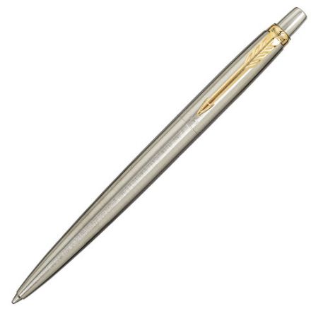 Ручка шариковая PARKER "Jotter Core Stainless Steel GT", ежедневник А5 красный, пакет, 880888