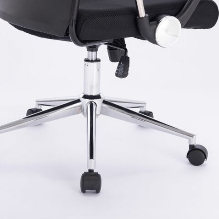 Кресло офисное BRABIX "Flight R EX-541", хром, ткань TW, сетка, черное, 532517 Кресло офисное BRABIX "Flight R EX-541", хром, ткань TW, сетка, черное, 532517