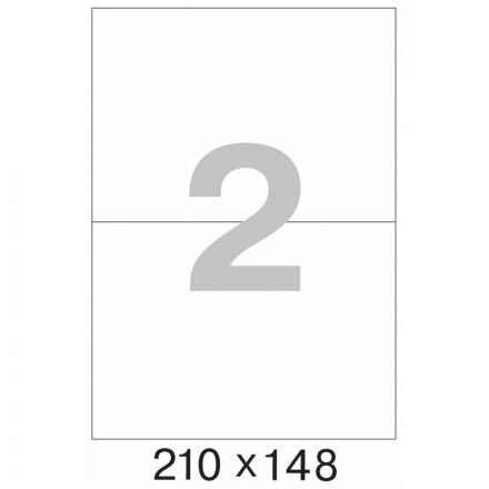 Этикетки самоклеящиеся Promega label (Комус) 210х148 мм 2 штуки на листе белые (25 листов в упаковке)