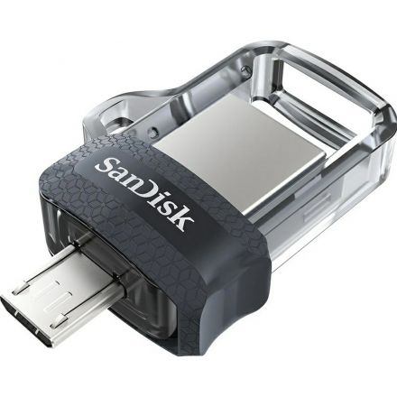 Флеш-память SanDisk 128GB Ul.Andr.Dual Drive OTG, mic.USB 3.0/USB 3.0 Black