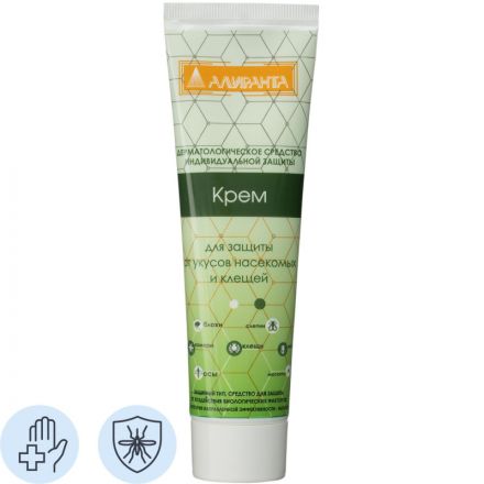 Крем защитный Алиранта от укусов насекомых(арт.10035), флакон 100 мл Крем защитный Алиранта от укусов насекомых(арт.10035), флакон 100 мл