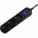 Удлинитель Power Cube 3р/3м с/з с выкл 16А черн (PC-7B-3M)