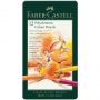 Карандаши цветные художественные Faber-Castell "Polychromos", 12цв., заточен., метал. коробка