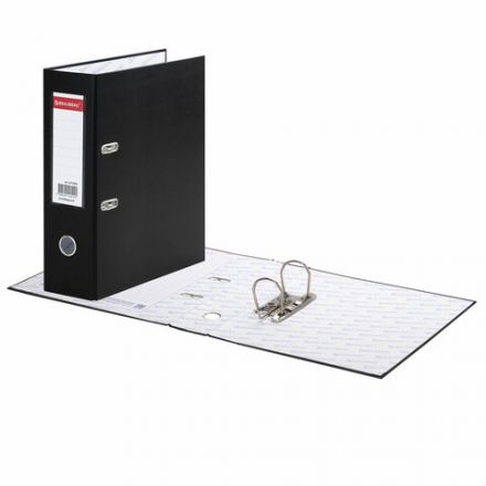 Папка-регистратор ШИРОКИЙ КОРЕШОК 90 мм с покрытием из ПВХ, черная, BRAUBERG, 271835 Папка-регистратор ШИРОКИЙ КОРЕШОК 90 мм с покрытием из ПВХ, черная, BRAUBERG, 271835