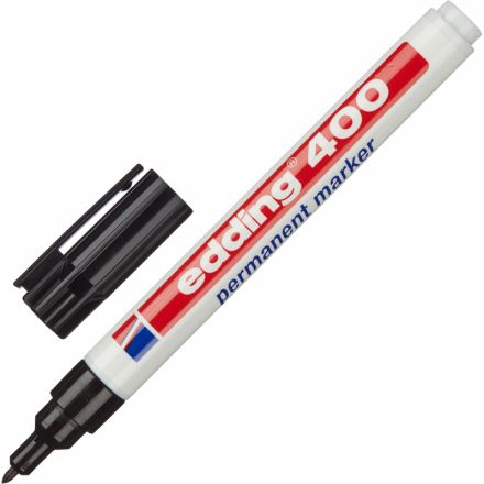 Маркер перманентный Edding E-400/1 черный (толщина линии 1 мм) Маркер перманентный Edding E-400/1 черный (толщина линии 1 мм)