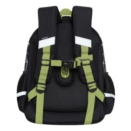 Ранец GRIZZLY анатомическая спинка, c бейджем, для мальчиков, "BEAR", 36х28х20 см, RAz-287-9/1 Ранец GRIZZLY анатомическая спинка, c бейджем, для мальчиков, "BEAR", 36х28х20 см, RAz-287-9/1