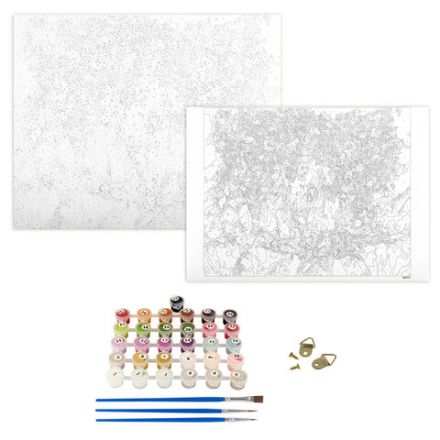 Картина по номерам 40х50 см ОСТРОВ СОКРОВИЩ "Натюрморт с сиренью и черешней" на подрамнике, акрил, кисти, 662912 Картина по номерам 40х50 см ОСТРОВ СОКРОВИЩ "Натюрморт с сиренью и черешней" на подрамнике, акрил, кисти, 662912