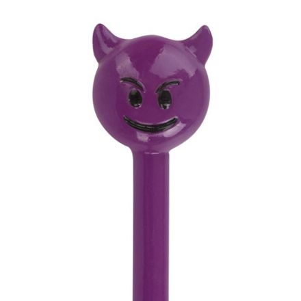 Ручка фигурная "СМАЙЛИКИ МИКС-2", СИНЯЯ, 4 дизайна ассорти, линия письма 0,5 мм, дисплей, BRAUBERG, 142772