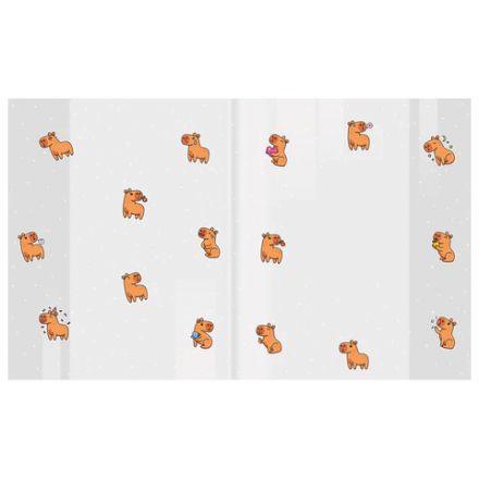 Обложки "CAPYBARAS" для тетрадей и дневников, КОМПЛЕКТ 10 шт., ПЛОТНЫЕ, 210х350 мм, 110 мкм, FUNSTER (ФАНСТЕР), 274087