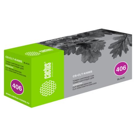 Картридж лазерный CACTUS (CS-CLT-K406S) для SAMSUNG CLP-365/365W, черный, ресурс 1500 стр. Картридж лазерный CACTUS (CS-CLT-K406S) для SAMSUNG CLP-365/365W, черный, ресурс 1500 стр.