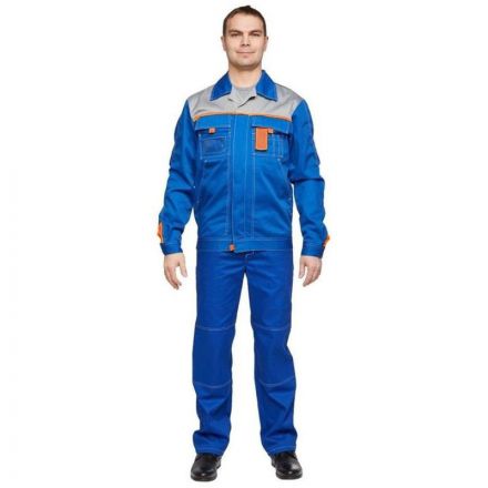 Костюм рабочий летний муж л10-КБР вас/сер/оранж (р.48-50) 194-200 (серия л)