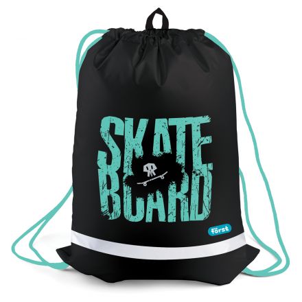 Мешок для обуви 1 отделение Först "Skateboard", 360*460мм, вентиляционная сеточка, светоотражающая полоса Мешок для обуви 1 отделение Först "Skateboard", 360*460мм, вентиляционная сеточка, светоотражающая полоса