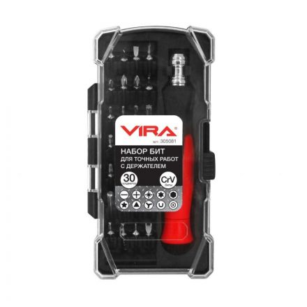 Отвертка для точных работ с битами 30 пр. VIRA 305081 Отвертка для точных работ с битами 30 пр. VIRA 305081