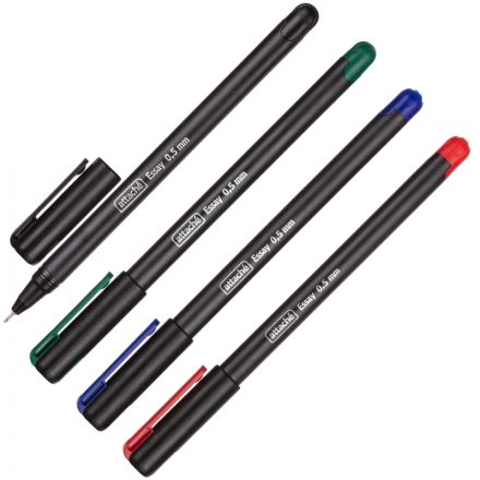 Набор шариковых ручек Attache Essay 0,5мм,масл,набор 4 цв.син+черн+зел+крас Набор шариковых ручек Attache Essay 0,5мм,масл,набор 4 цв.син+черн+зел+крас