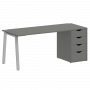 Home Office Стол письменный VR.SP-3-178.4.A Металлик/Серый металл 1780*720*750 Home Office Стол письменный VR.SP-3-178.4.A Металлик/Серый металл 1780*720*750