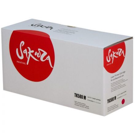 Картридж лазерный SAKURA TK-580M пур. для Kyocera Mita FS-5150DN/5250DN