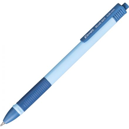 Ручка шариковая автомат. Комус Blue Sky, д.ш. 0,5 мм, гол.корп, манж, синяя Ручка шариковая автомат. Комус Blue Sky, д.ш. 0,5 мм, гол.корп, манж, синяя