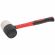 Киянка резиновая 680 г, черно-бел резина, фиберглас. рук. KRANZ KR-12-8154