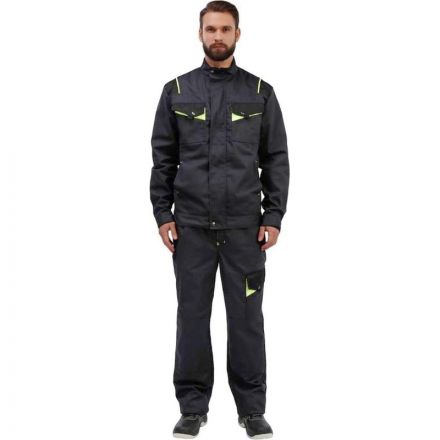 Брюки муж. л27-БР т.сер/чрн 56-58/182-188 арт.Валькирия