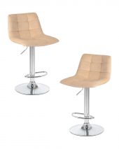 Набор 2 шт Стул барный DOBRIN TAILOR, бежевый велюр (MJ9-10) Набор 2 шт Стул барный DOBRIN TAILOR, бежевый велюр (MJ9-10)