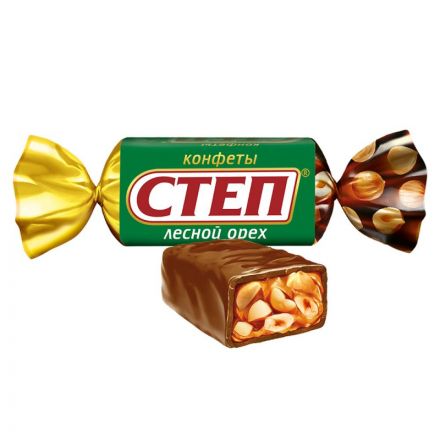Конфеты шоколадные Степ лесной орех с арахисом и фундуком,  1кг