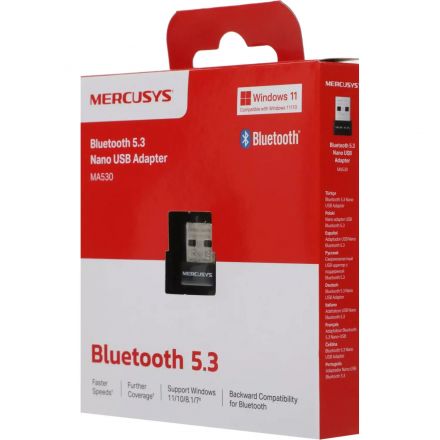 Сетевой адаптер Bluetooth адаптер Mercusys MA530 Сетевой адаптер Bluetooth адаптер Mercusys MA530