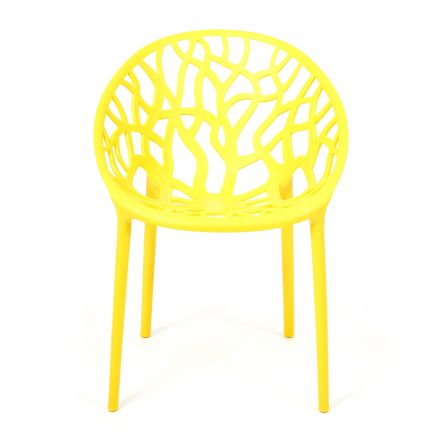 Стул BUSH (mod. 017) / 1 шт. в упаковке пластик, 60*58,5*80см, желтый