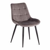 Стул Tetchair ABRUZZO ( mod. 8060 ) металл/вельвет, 52 х 63 х 85 см, светло-серый (HLR 24)/черный Стул Tetchair ABRUZZO ( mod. 8060 ) металл/вельвет, 52 х 63 х 85 см, светло-серый (HLR 24)/черный