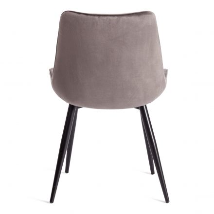 Стул Tetchair ABRUZZO ( mod. 8060 ) металл/вельвет, 52 х 63 х 85 см, светло-серый (HLR 24)/черный Стул Tetchair ABRUZZO ( mod. 8060 ) металл/вельвет, 52 х 63 х 85 см, светло-серый (HLR 24)/черный