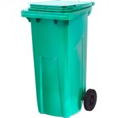 Контейнер-бак мусорный 120л на 2ух колесах с крышкой зеленый Контейнер-бак мусорный 120л на 2ух колесах с крышкой зеленый