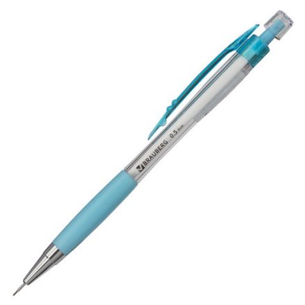 Карандаш механический 0,5 мм, BRAUBERG "Elegant", резиновый грип, корпус ассорти, 181417 Карандаш механический 0,5 мм, BRAUBERG "Elegant", резиновый грип, корпус ассорти, 181417