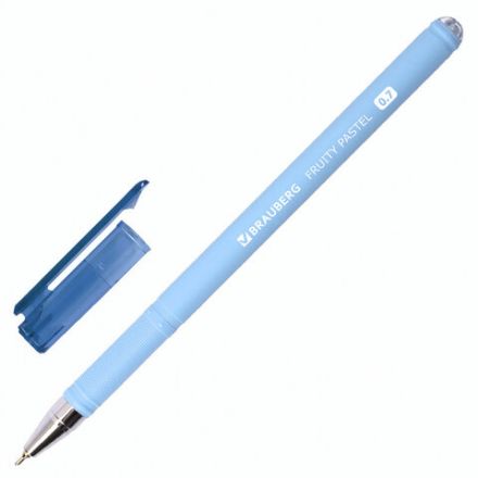 Ручка шариковая масляная BRAUBERG "FRUITY Pastel", СИНЯЯ, soft-touch, узел 0,7 мм, линия письма 0,35 мм, 142958, OBP322 Ручка шариковая масляная BRAUBERG "FRUITY Pastel", СИНЯЯ, soft-touch, узел 0,7 мм, линия письма 0,35 мм, 142958, OBP322