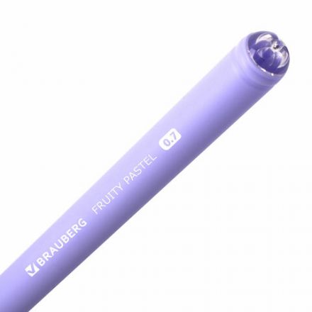 Ручка шариковая масляная BRAUBERG "FRUITY Pastel", СИНЯЯ, soft-touch, узел 0,7 мм, линия письма 0,35 мм, 142958, OBP322 Ручка шариковая масляная BRAUBERG "FRUITY Pastel", СИНЯЯ, soft-touch, узел 0,7 мм, линия письма 0,35 мм, 142958, OBP322